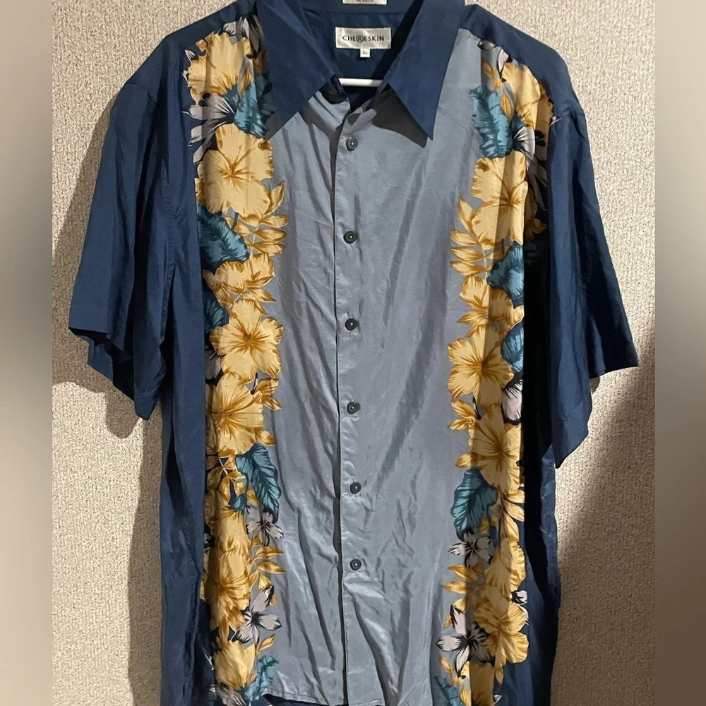 Chereskin‎ brand 100% silk Hawaiian shirt